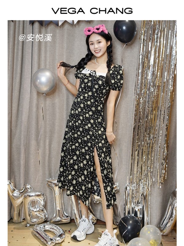 南フランスのホリデースタイルドレス 2025年夏の新作 レディース フレンチフローラルデイジースカート