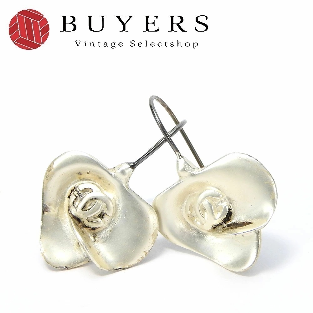 中古 シャネル ピアス フラワーモチーフ ココマーク 01A シルバー メッキ 小物 アクセサリー ジュエリー レディース 女性 CHANEL Accessories Earrings Coco s