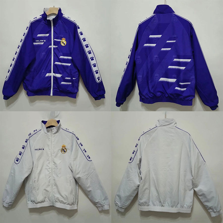 2425レアル・マドリードトレーニングスーツの外観ジャケットメンズ長袖ジャケット両面トレンチコートサッカースーツ秋と冬のスポーツウェア 5,544円