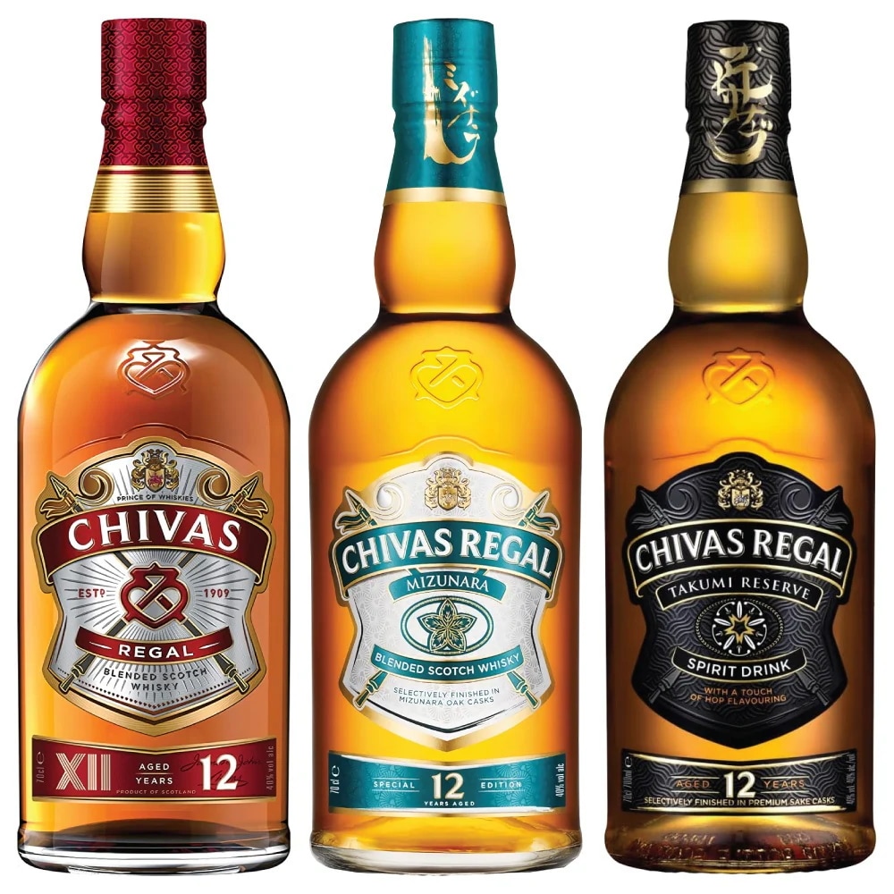 シーバスリーガル 12年 飲み比べ3種セット オリジナル + ミズナラ + 匠リザーブ 各700ml 40度 イギリス ウイスキー CHIVAS REGAL