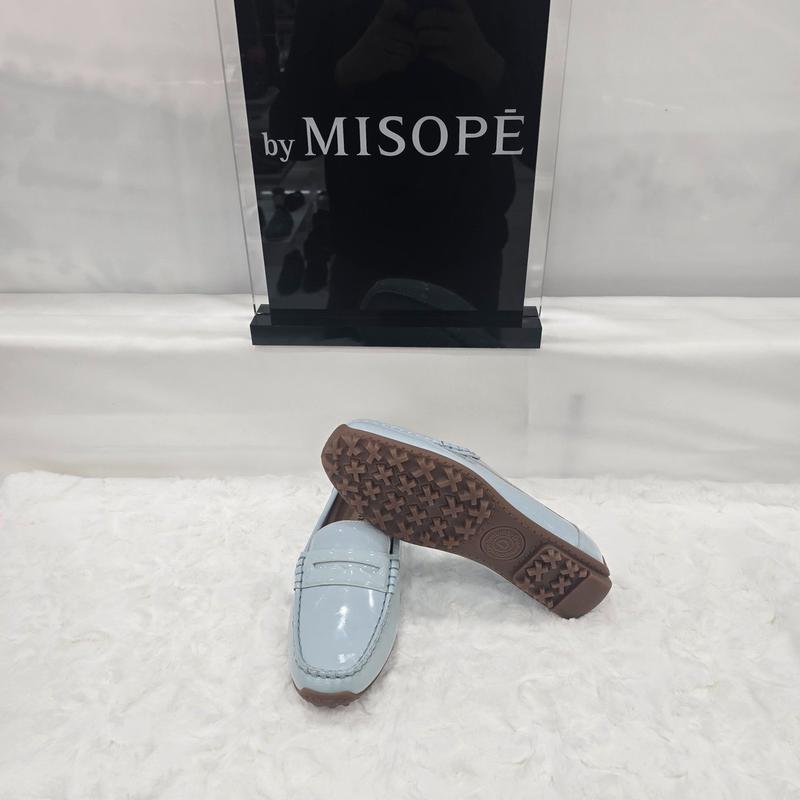 By 女性 ペニーローファー 612HT419FH001 BLUE 4 JJ