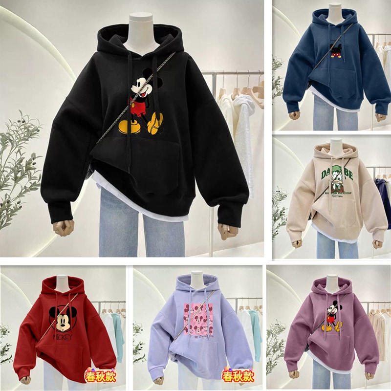 ディズニー パーカー ミッキー ペアルックTシャツ/レディース ルームウェア 裏起毛パーカー Tシャツ 大きいサイズ ディズニーパーカー スポーツウェア