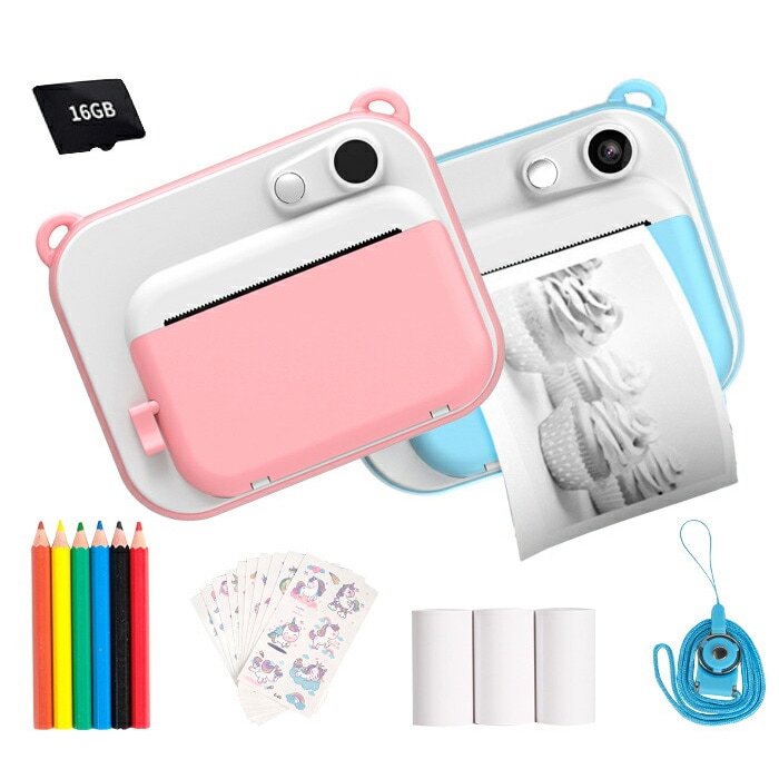 子供用プリントカメラ 子供用デジタルカメラ トイカメラ 自動シャッター 繰り返し録画 自撮可能 US 6,150円