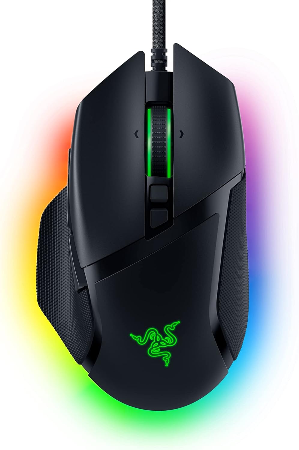 Razer Basilisk V3 カスタマイズ可能な人間工学的ゲーミングマウス 最速のゲーミングマウススイッチ - クロマRGB照明 - 26K DPI光学センサー クラシックブラック