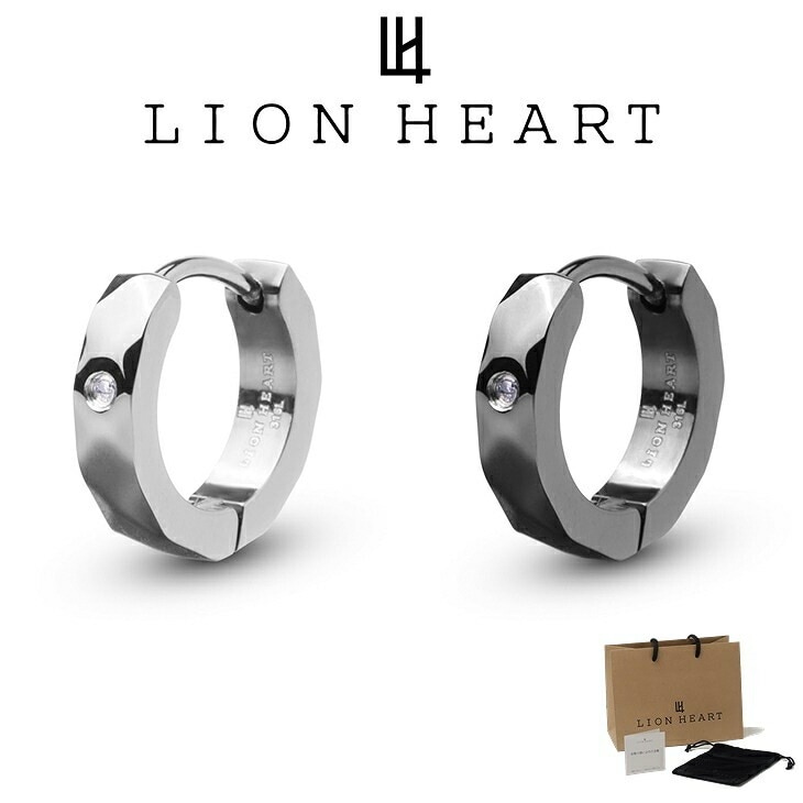 ピアス メンズ WEB限定カッティング フープ ダイヤモンド サージカルステンレス 316L LH-1 LH-03EA036 ステンレス アレルギーフリー 片耳用 1点売り 【ネコポス】