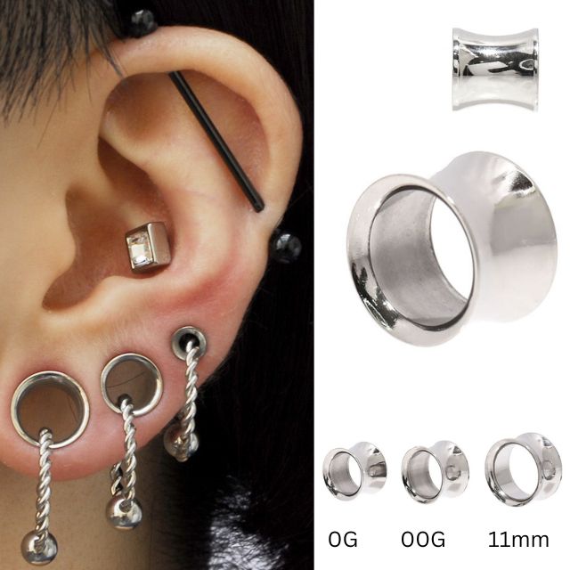 Qoo10] ボディピアス 0G 00G 11mm ス : 腕時計・アクセサリー