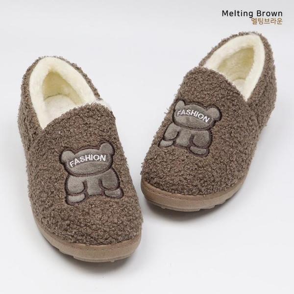 女性ボアシューズ 冬の毛皮スリッパ J11