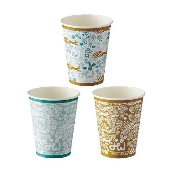 （まとめ）TANOSEE 厚紙タンブラークローバー＆フォックス 280ml（9.5オンス）1セット（250個：50個5パック）2セット