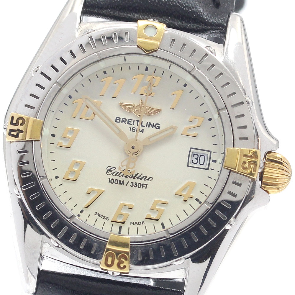 ブライトリング BREITLING B52345 カリスティーノ デイト クォーツ レディース _952560【中古】
