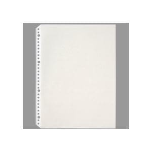 （まとめ） TANOSEE クリヤーブック（クリアブック）ポケット（台紙入） A4タテ 2430穴 グレー 1パック（100枚） 4セット
