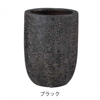 グリーンポット 植木鉢 ラヴァライト トールラウンド ブラック 32cm EB-VL3245BK