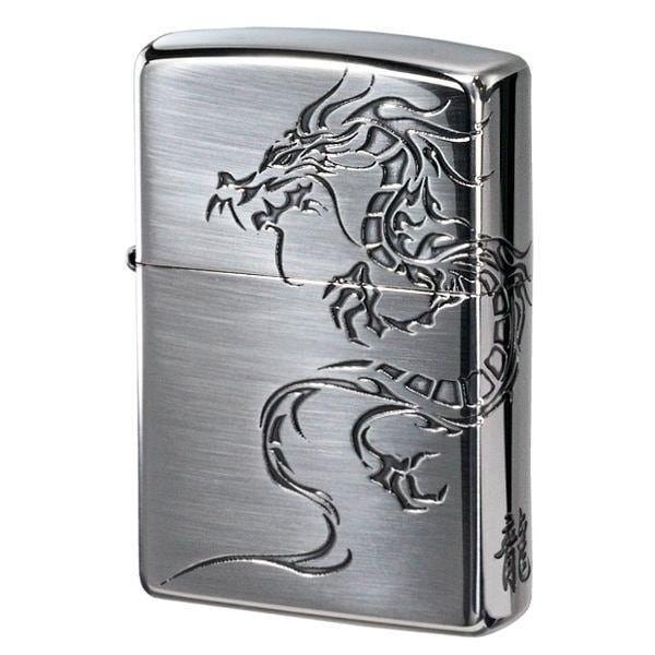 zippo ジッポ トライバルドラゴンジッポーライター銀イブシ 2SI-DR2