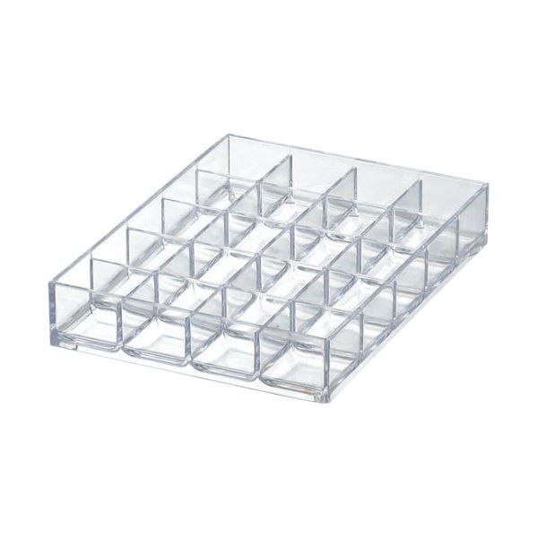 （まとめ）アクセサリー 文具 収納 ライフモデュール システムトレーA6（20分割）Cr クリア LM-T10 40個セット
