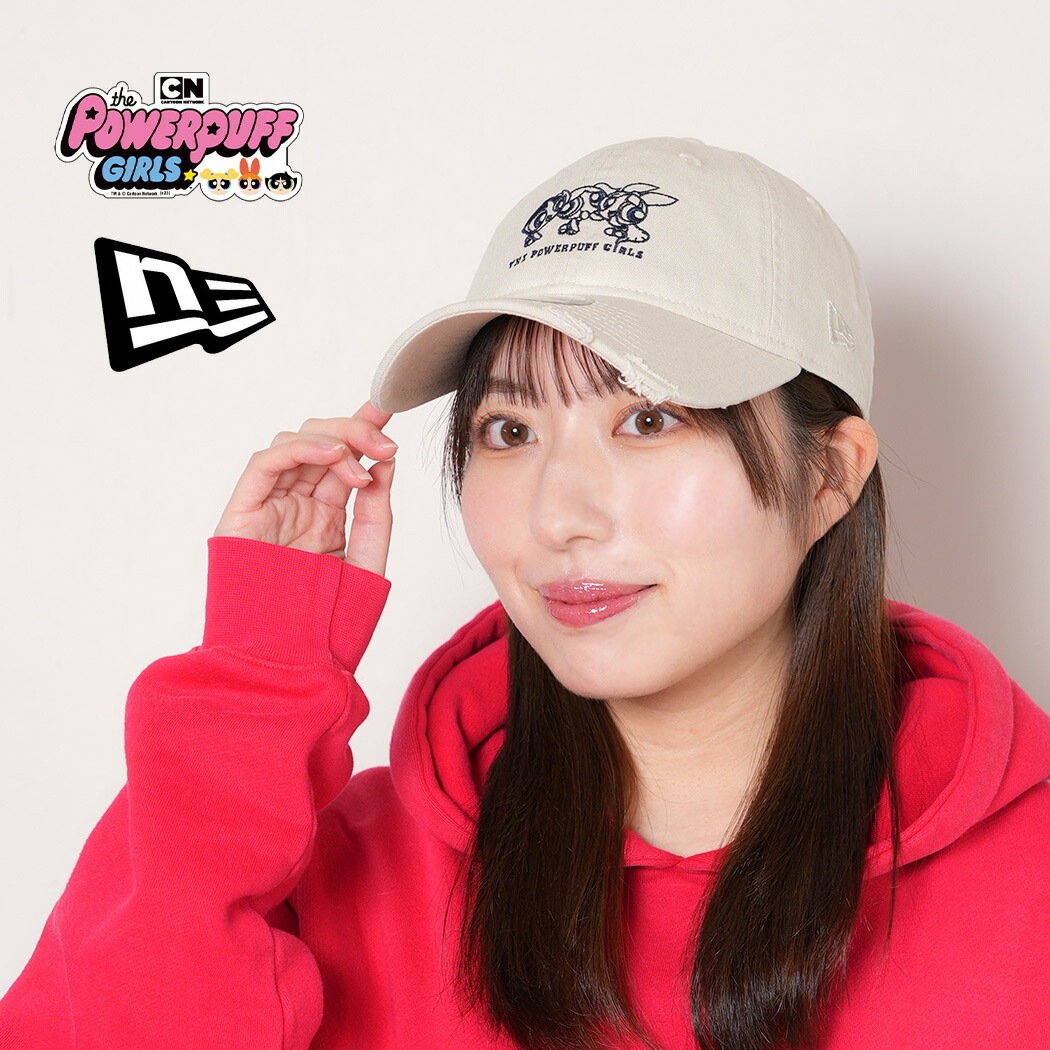 NEWERA ニューエラ パワーパフ ガールズ 帽子 キャップ 9TWENTY The Powerpuff Girls STONE ( ストーン ベージュ ベースボールキャップ 14741737 )