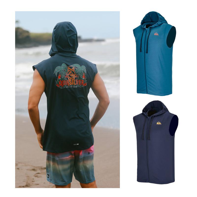 JUNGLE MAN HOODIE ZIP UP ノースリーブフード付きジップアップラッシュガード (QE21RE169) 10,753円