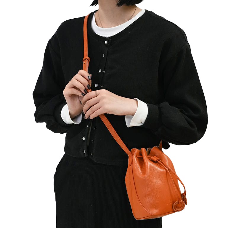 ショルダーバッグ バケットバッグ テッサ キャラメル レディース BBU032PV0001CA114B