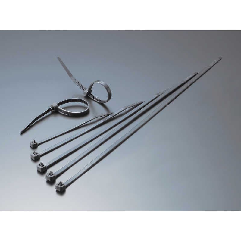 トラスコ中山　リリースタイ幅12.8mmX576mm最大結束φ172耐候性　TRRCV580W (1袋100本)