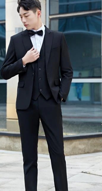 注目商品春秋 メンズ コート ビジネススーツ パンツスーツ 長袖 OL オフィス トップス 事務服 ビジネス 洗える 3点セット　紳士　結婚式　忘年会司会者　入学　長袖 白　ホワイト