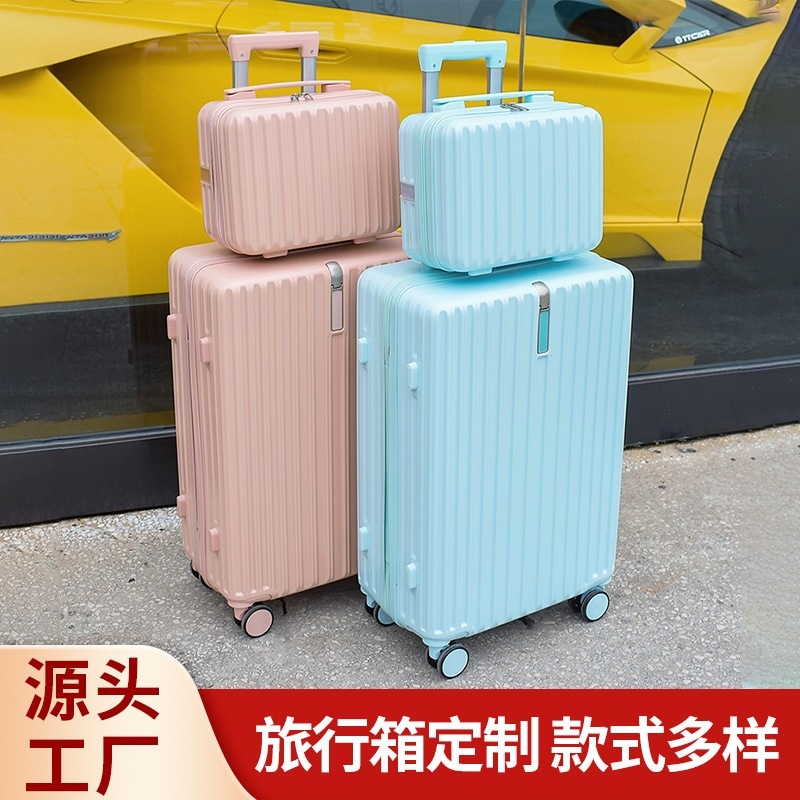 女性用20インチスーツケース 丈夫で便利なオンラインセレブパスワードボックストロリーケース サイレントユニバーサルホイールフック付き搭乗20インチ