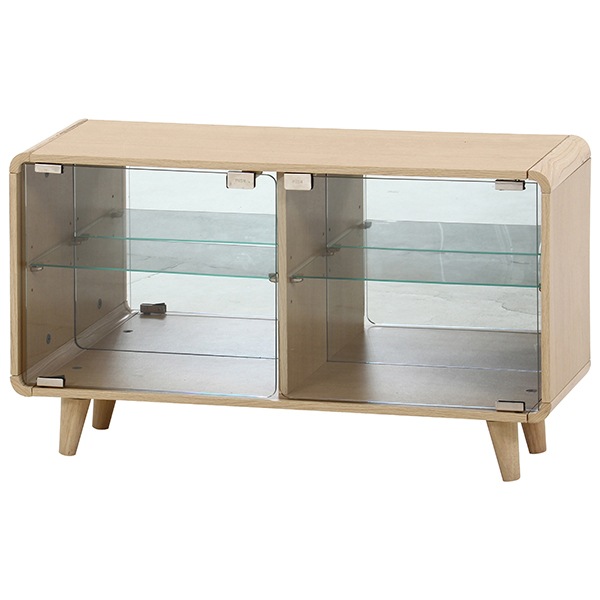 不二貿易 52295 コレクションシェルフ クレール ワイド オークナチュラル メーカー直送