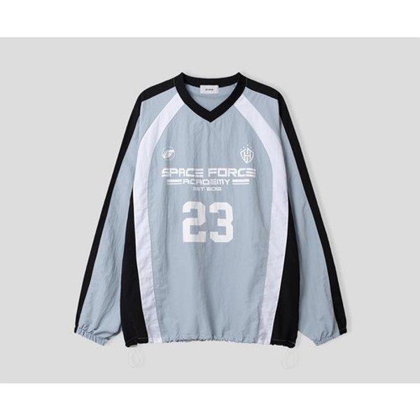 メンズフォース23 Vネックトラック長袖Tシャツ RM-TSA-Q052-ソラ