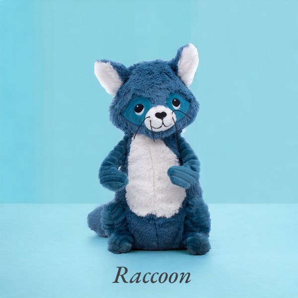 フランス ディグリンゴ ス 愛着人形 タヌキ /ブルー