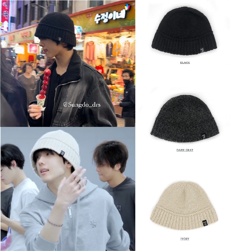 【NCT チソン/StrayKidsリノ着用】Copeニットバケットハット（3 color） 5,318円