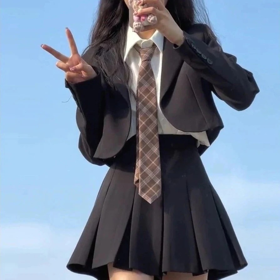 セットアップセーラー服 文化祭 学園祭 入学式 两点セット スクールスーツ セット スクール 制服 女子高生 高校生　学生服 キッズ子服スーツ ジャケット ブラウススカート フォーマルネクタイスーツ