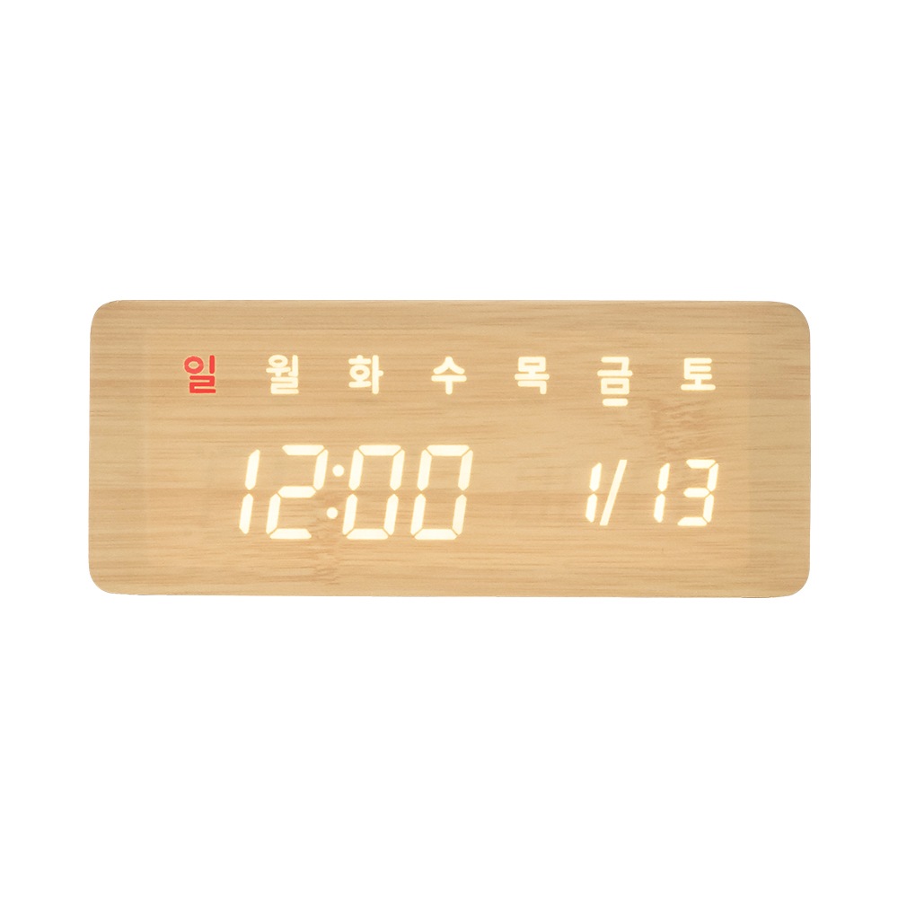 Qoo10] 【ハングル】韓国語表示 置き時計 デジタ : 家具・インテリア