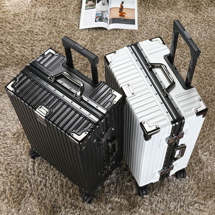 ポロスーツケース スタイリッシュ 静か 丈夫 アルミフレーム 旅行用トロリーケース 男女兼用 学生 大容量 趙周