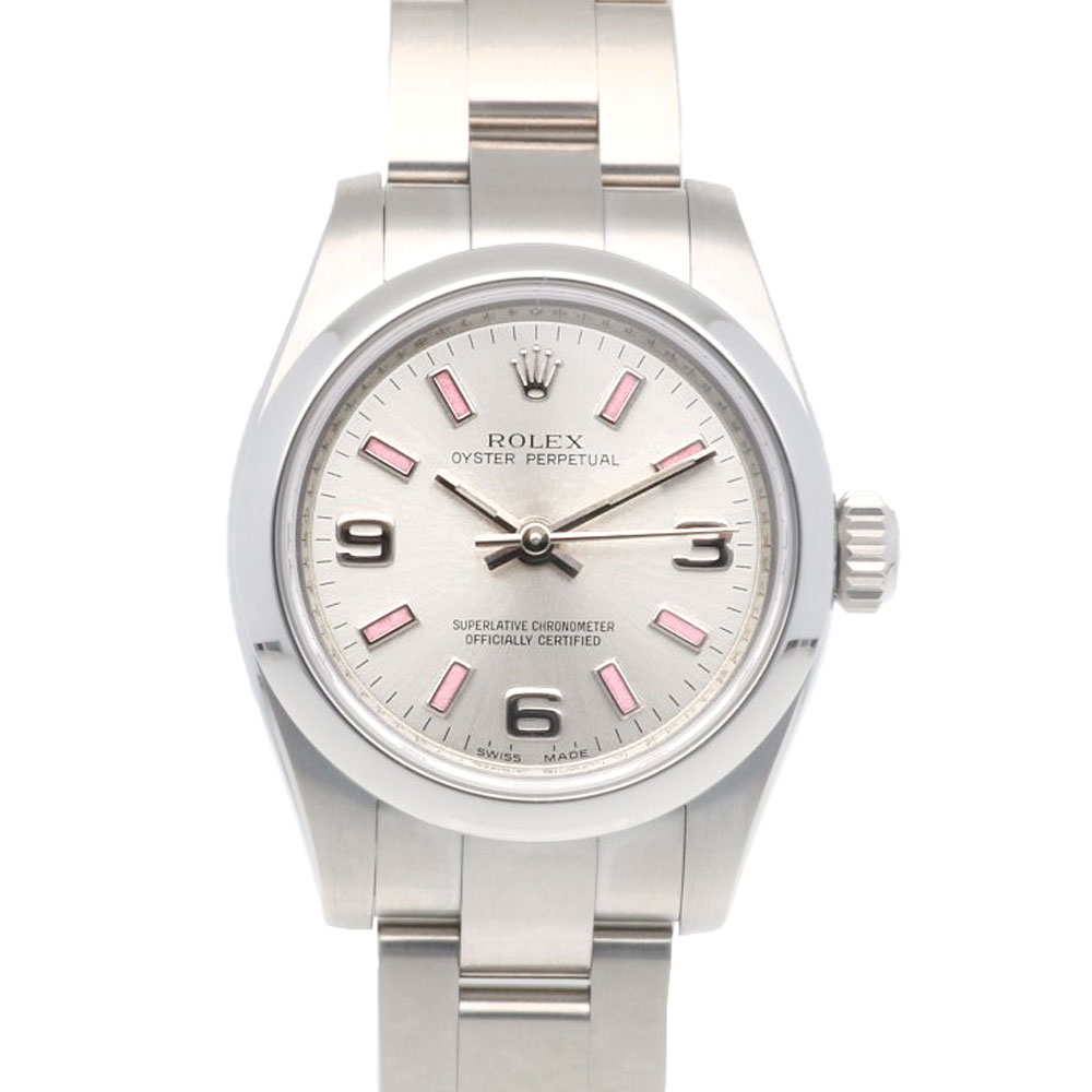ロレックス オイスターパーペチュアル 腕時計 ステンレススチール 176200 自動巻き 1年保証 ROLEX 中古 美品