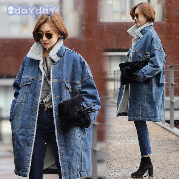 デニムジャケット レディース デニムコート ジャケット 秋冬 大きいサイズ ボアジャケット 厚手 裏起毛 ミディアム丈 デニムコート 防寒 アウター 新作