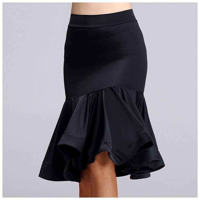 膝丈スカート ダンス用スカート ダンス用品 レディース ボトムス タイト 裾フレア 大人っぽい 可愛い 春夏秋冬 オール