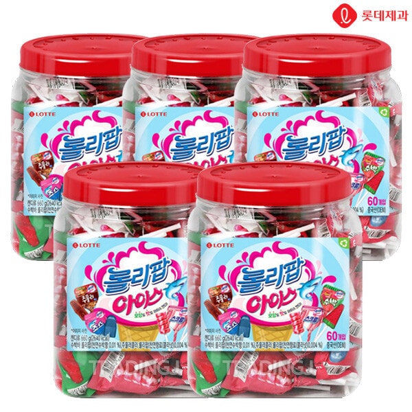 ロッテ製菓 ローリーポップ アイス 660g(60入)x5 スイカバー スクリューバー ジョーズバー 揉んでコーラ 棒キャンディ