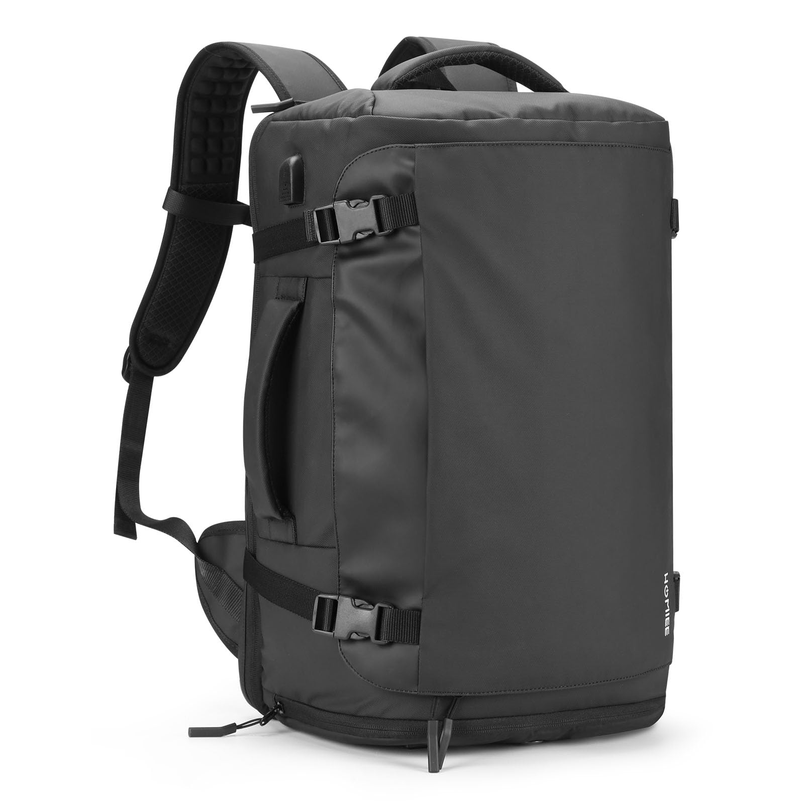 [HOMIEE] ビジネスリュック メンズ 大容量 40L 旅行 リュック 乾湿分離 トラベル バックパック シューズ収納 撥水 3WAY リュックサック 17.3型パソコン 機内持ち込み 15.6イ