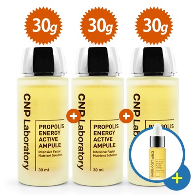 【旅行用10ml贈呈】【30ml+30ml+30ml】チャアンドパクプロポリス エネルギー アクティブ アンプル企画セット/美容液/韓国コスメ