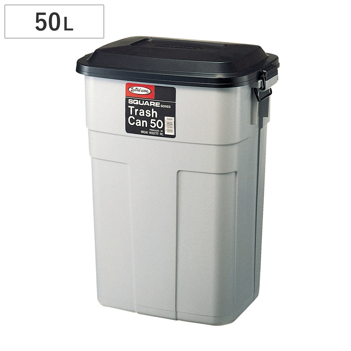 ゴミ箱 50L トラッシュカン 大容量 ごみ箱 50リットル 大きい ふた付き 屋外 ダウンロック式 ポリプロピレン 日本製 業務用 カラス 猫 対策 ダストボックス 45 45L