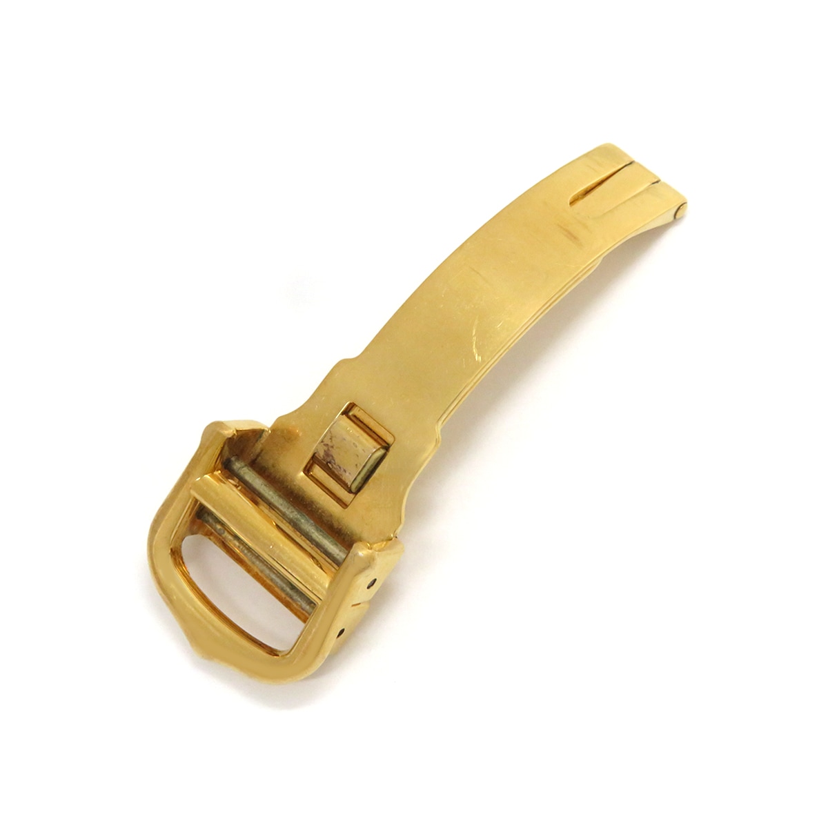 カルティエ Cartier 腕時計パーツ 純正 12mm幅 GP イエローゴールド フォールディング Dバックル パーツ 替え 交換 予備 部品 イエローGP 【中古】 11,880円