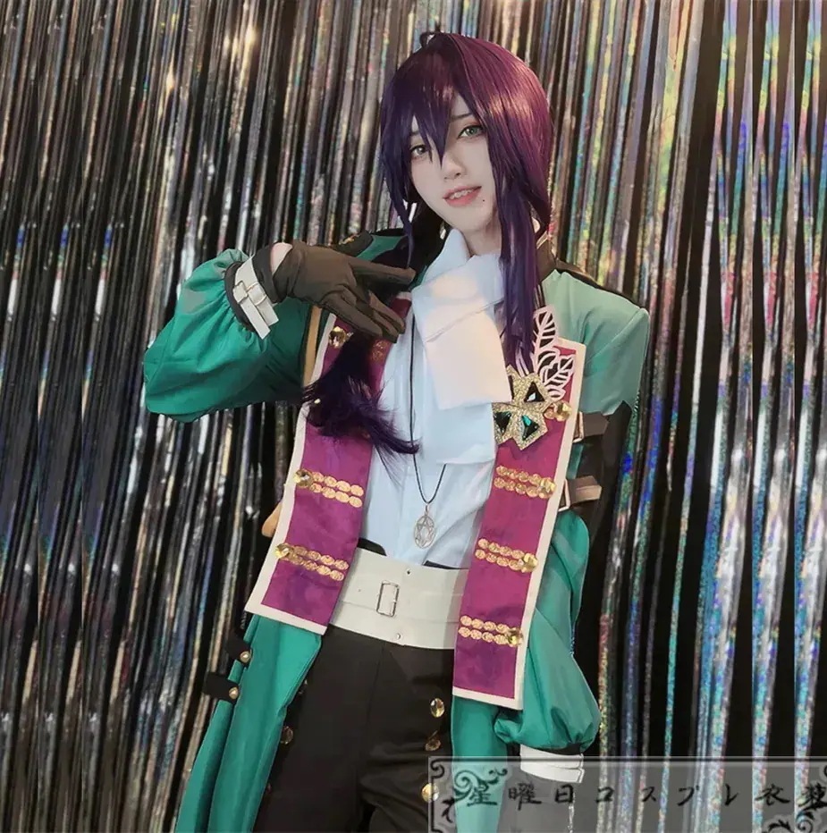 ES あんさんぶるスターズ ALKALOID「Believe 4 leaves」航海心を渡る幻影飛行船 礼瀬マヨイ 風早巽 天城一彩 白鳥藍良 コスプレ衣装 コスチューム ハロウィン 変装 仮装