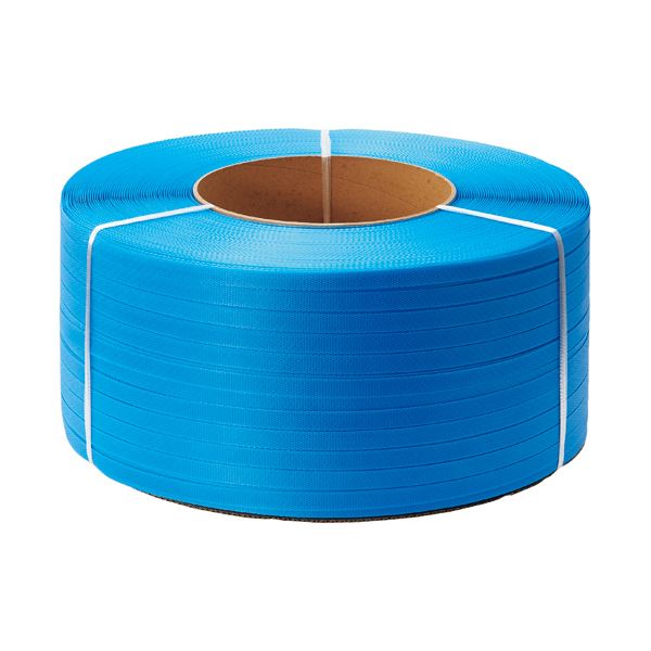 TANOSEEPPバンド 自動梱包機用 15mmx2500m 青 1セット（4巻）