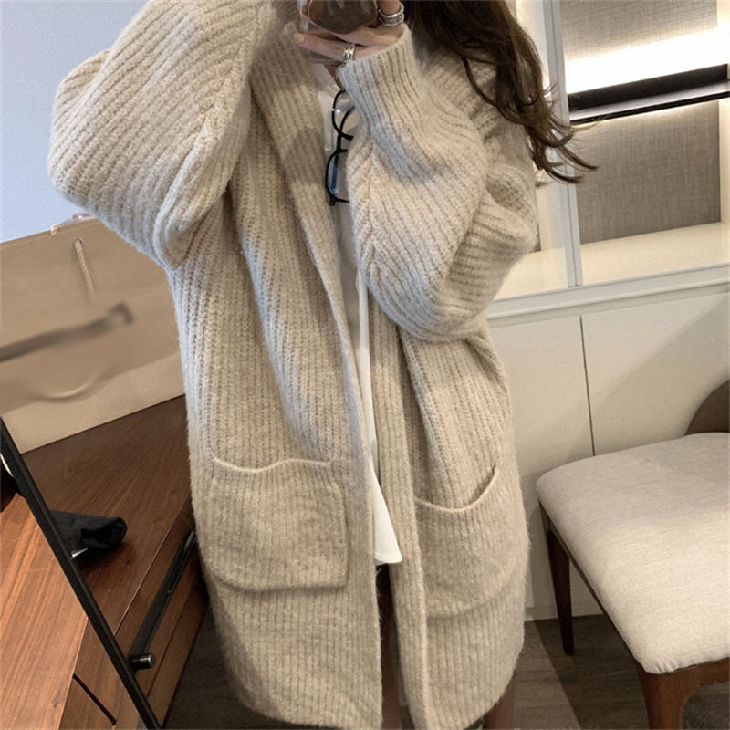ロングカーディガン ドロップショルダー カットソー ニット カーディガン ロング レディース ボリューム袖 リブ 厚手 長袖 肩掛け トップス 前開き 羽織り 保温 部屋着 フェミニン 大人 通勤 オ 5,755円