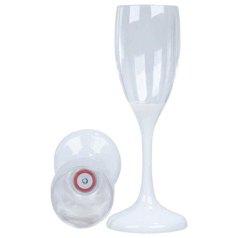 120ml クリスマス 電池交換可能 6色 シャンパングラス LED プラスチック ゴブレット 光るシャンパングラス センサーネオン 光るシャンパングラス 光る 液体感知 ワイン カラーLED付き シ