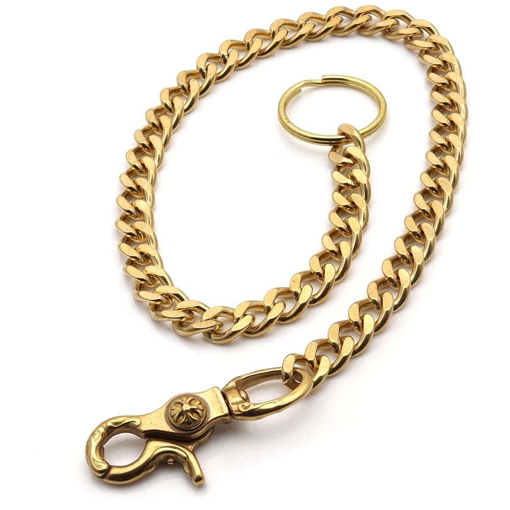 唐草クリップウォレットチェーン ゴールド [wc031]