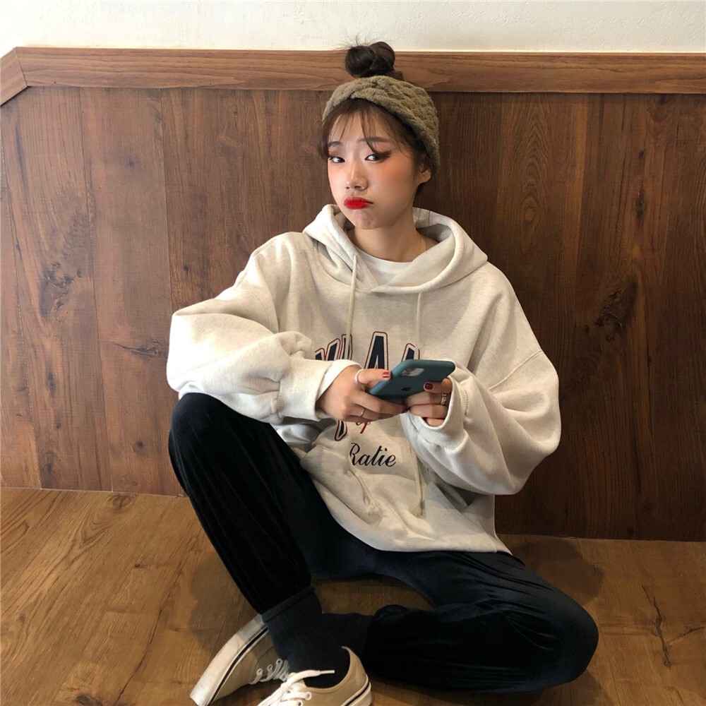 パーカー シンプル トップス フーディー イエロー 黄色 ホワイト 白 韓国ファッション トレーナー