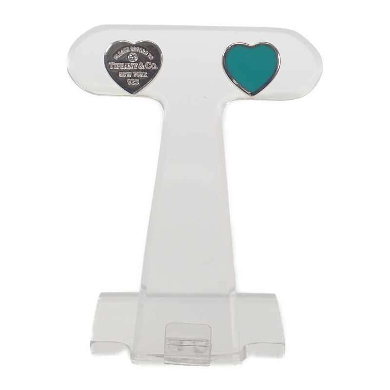 リターントゥ 68175895 ピアス スターリングシルバー ブルー ダイヤモンド ミニ レディース【Aランク】