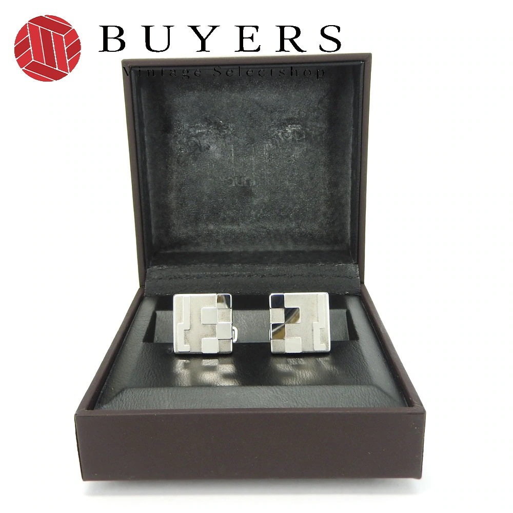 中古 カフス シルバー925 スチール 約17.5g シルバー カフリンクス ビジネス メンズ 男性