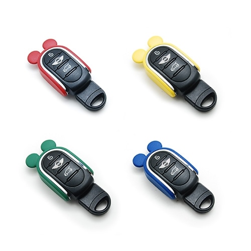 スリムキュート3Dキーカバーキーホルダーミニクーパーアクセサリー