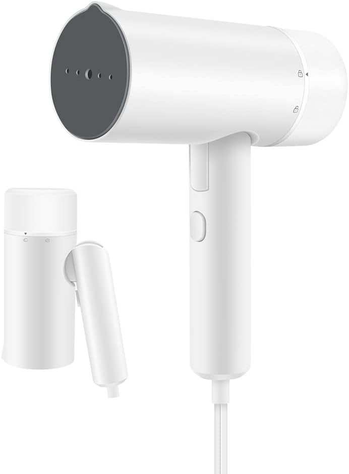 スチームアイロン【2024革新型】衣類スチーマー シワ伸ばし 25秒立ち上がり 8分連続スチーム 携帯アイロン 折り畳み式 115ML大容量タンク 軽量 操作簡単 抗菌