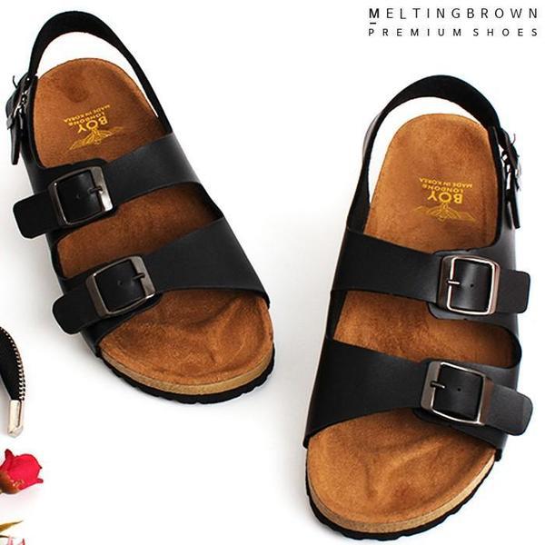 メンズレザーサンダル オフィスレザーサンダル カップル水遊びサンダル SK13