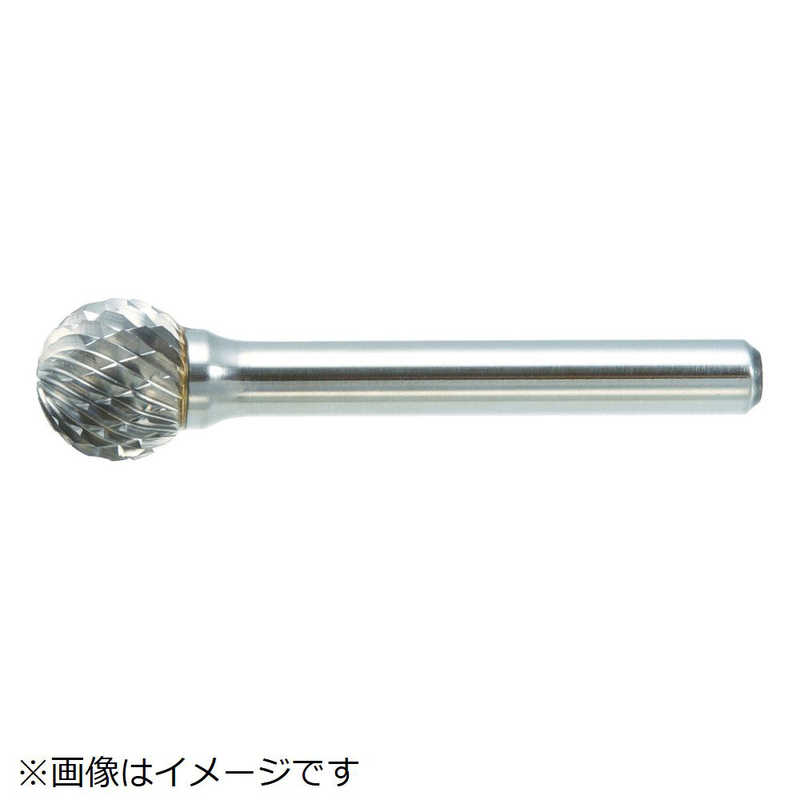 トラスコ中山 超硬バー 球型 Φ19X刃長17.5X軸6 シングルカット TB8C190S